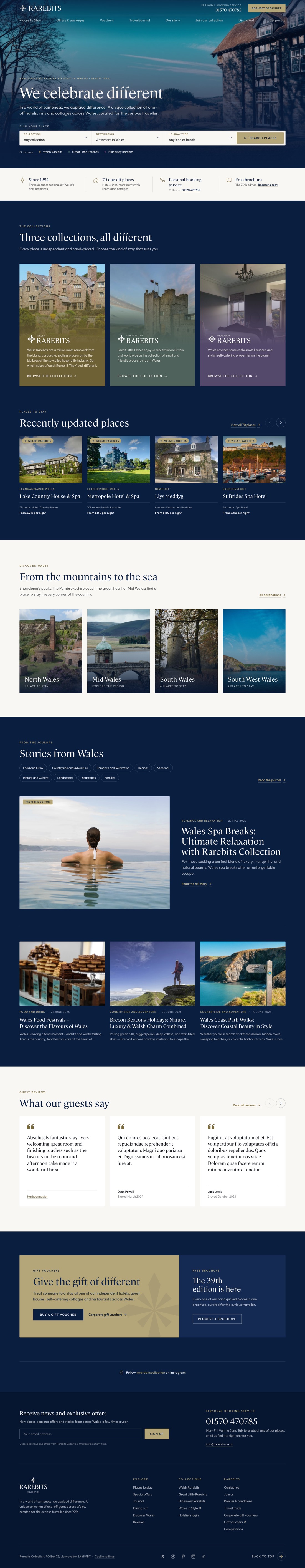 Home page, redesign, desktop